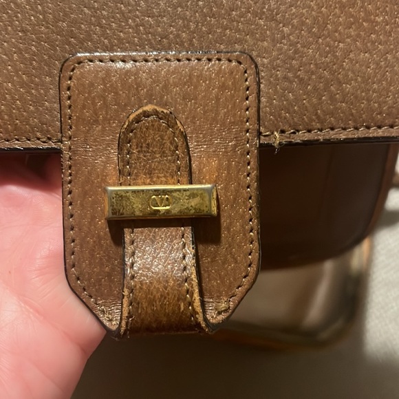 Valentino Garavani Vintage PROJECT Brown Leather Crossbody Bag - Picture 3 of 17